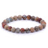 Bracelet jaspe bleu Afrique du Sud A (boules 7 - 8mm) - La Boite à Cailloux
