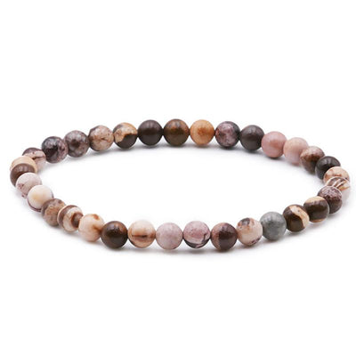 Bracelet jaspe brun Afrique du Sud A (boules 5-6mm)