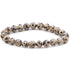 Bracelet jaspe dalmatien A (boules 7 - 8mm) - La Boite à Cailloux