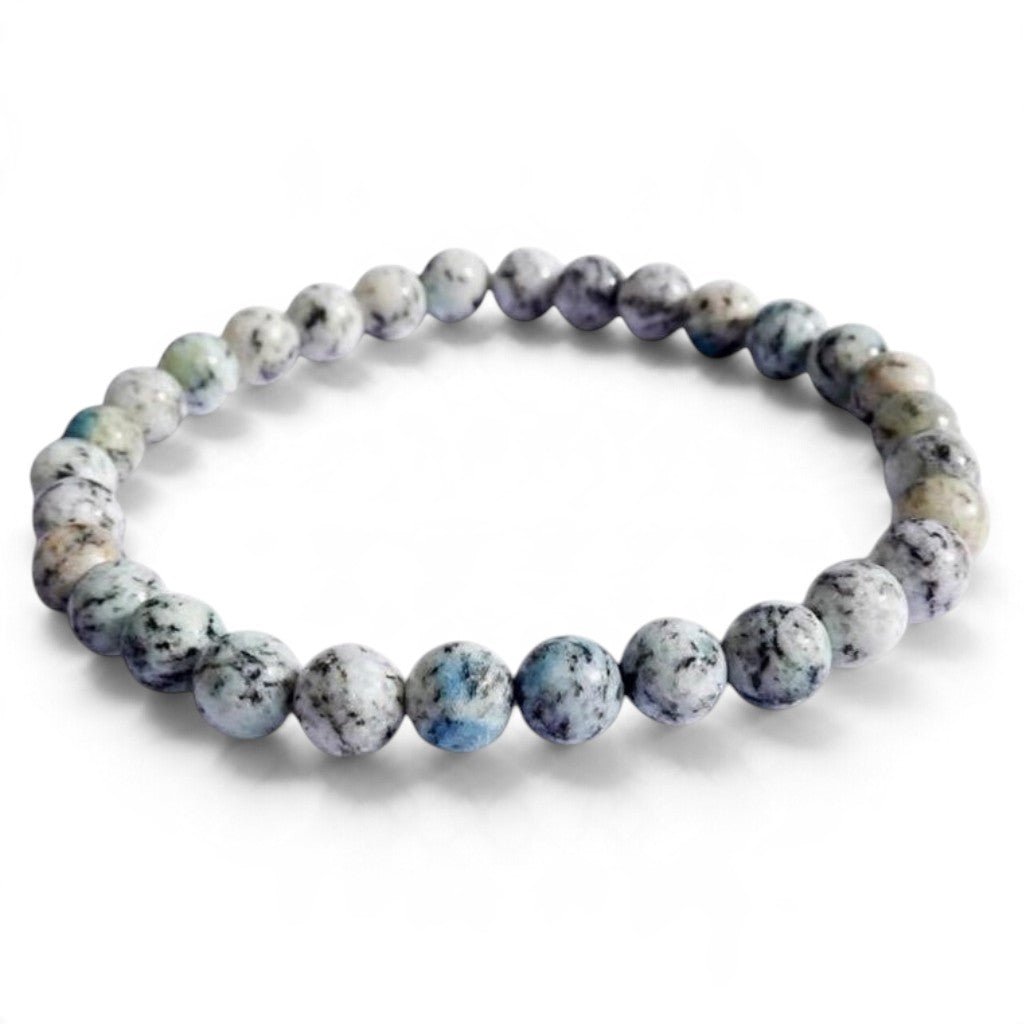 Bracelet jaspe K2 Himalaya A+ (boules 5-6mm) - La Boite à Cailloux