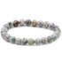 Bracelet jaspe K2 Himalaya A (boules 7 - 8mm) - La Boite à Cailloux