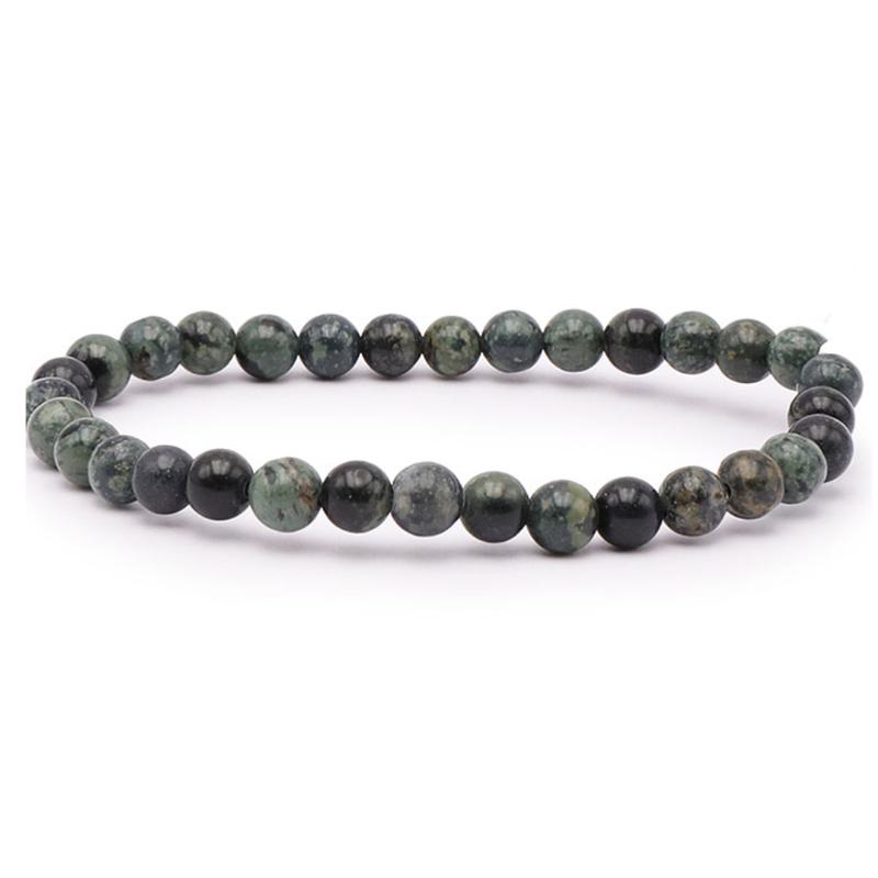 Bracelet jaspe kimbaba Madagascar A (boules 5 - 6mm) - La Boite à Cailloux