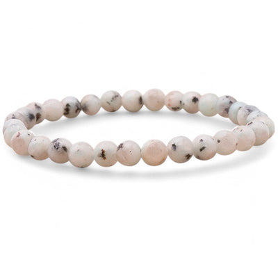 Bracelet jaspe kiwi Chine A (boules 5-6mm)