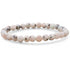 Bracelet jaspe kiwi Chine A (boules 5 - 6mm) - La Boite à Cailloux