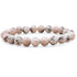 Bracelet jaspe kiwi Chine A (boules 7 - 8mm) - La Boite à Cailloux
