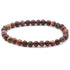 Bracelet jaspe léopard Brésil AB (boules 5 - 6mm) - La Boite à Cailloux
