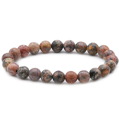 Brazil AB leopard jasper bracelet (7-8mm balls)