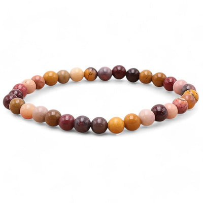 Bracelet jaspe mokaite Australie A (boules 5-6mm)