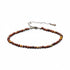 Bracelet jaspe mokaite perles facettées argent 925 - La Boite à Cailloux