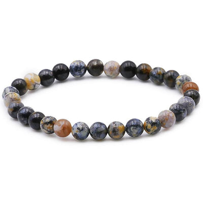 Bracelet jaspe océan bleu Etats-Unis A+ (boules 5-6mm)
