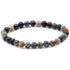 Bracelet jaspe océan bleu Etats - Unis A+ (boules 5 - 6mm) - La Boite à Cailloux