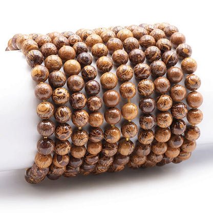Bracelet jaspe peau de serpent Inde A+ (boules 7-8mm) - La Boite à Cailloux