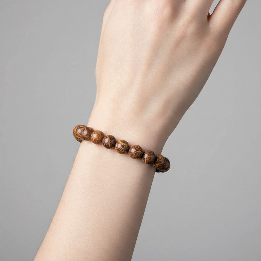 Bracelet jaspe peau de serpent Inde A+ (boules 7-8mm) - La Boite à Cailloux