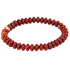 Bracelet jaspe rouge Afrique du Sud AB (perles boutons 8mm) - La Boite à Cailloux