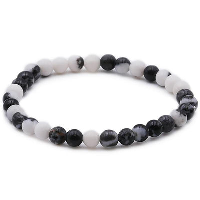 Bracelet jaspe zèbre Brésil A (boules 5-6mm)