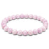 Bracelet kunzite Brésil A (boules 7-8mm) - La Boite à Cailloux