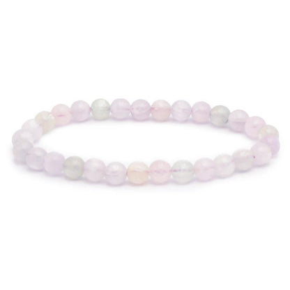 Bracelet kunzite multicolore Brésil AAA (boules 5,5 - 6,5mm) - La Boite à Cailloux
