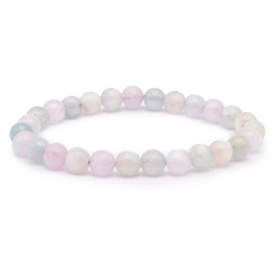 Bracelet kunzite multicolore Brésil AAA (boules 6,5-7,5mm)