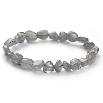 Pulsera de labradorita Madagascar A (granos 5-7mm)