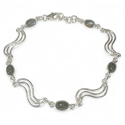 Labradorite bracelet Madagascar AA silver 925