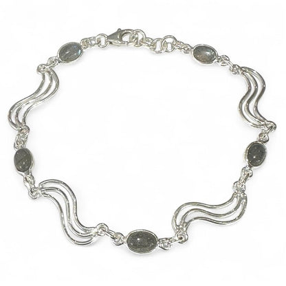 Bracelet labradorite Madagascar AA argent 925 - La Boite à Cailloux