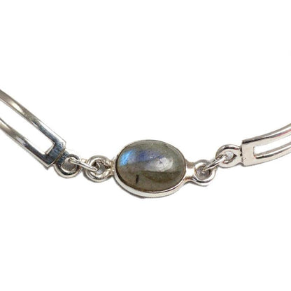 Bracelet labradorite Madagascar AA Argent 925 - La Boite à Cailloux