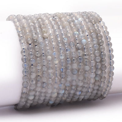 Pulsera de labradorita AA de Madagascar (bolas de 3-4 mm)