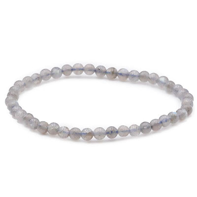 Pulsera de labradorita AA de Madagascar (bolas de 3-4 mm)