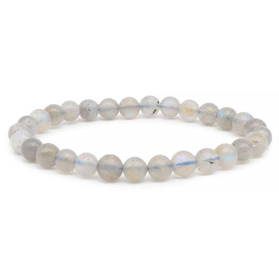 Pulsera de labradorita Madagascar AA (bolas de 5-6 mm)