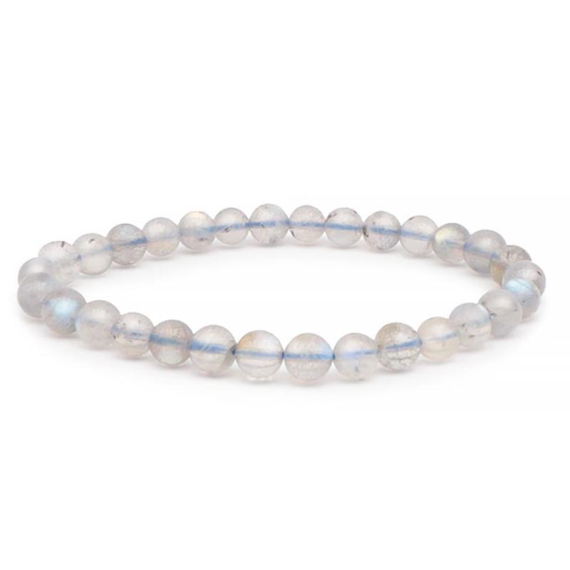 Bracelet labradorite Madagascar AA+ (boules 6,5 - 7,5mm) - La Boite à Cailloux
