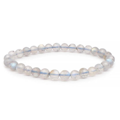 Bracelet labradorite Madagascar AA+ (boules 6,5 - 7,5mm) - La Boite à Cailloux