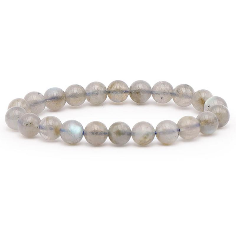 Bracelet labradorite Madagascar AA+ (boules 8,5 - 9,5mm) - La Boite à Cailloux
