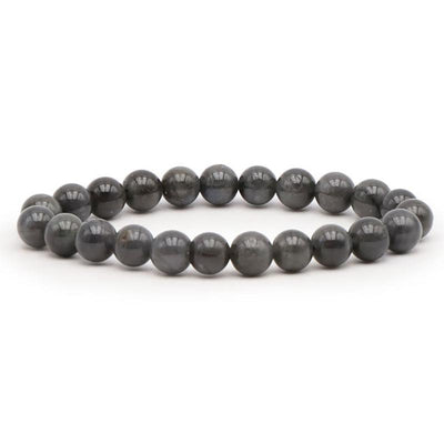Pulsera labradorita negra Madagascar A (bolas 7-8mm)