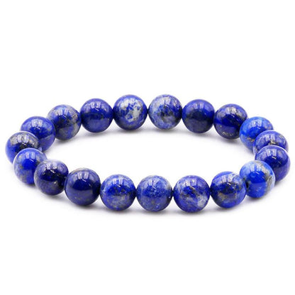 Bracelet lapis lazuli Afghanistan A (boules de 10mm) - La Boite à Cailloux
