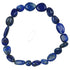 Bracelet lapis lazuli Afghanistan A (pierres roulées) 10 - 12mm - La Boite à Cailloux