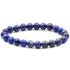 Bracelet lapis lazuli Afghanistan AA (boules de 7 - 8mm) - La Boite à Cailloux
