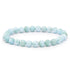 Bracelet larimar République Dominicaine AA (boules 7 - 8mm) - La Boite à Cailloux