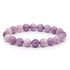 Bracelet lépidolite Madagascar A+ (boules 10mm) - La Boite à Cailloux