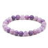 Bracelet lépidolite Madagascar A+ (boules 7 - 8mm) - La Boite à Cailloux
