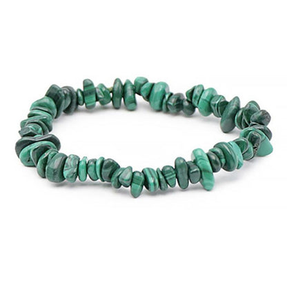 Bracelet malachite Congo A (perles baroques) - La Boite à Cailloux