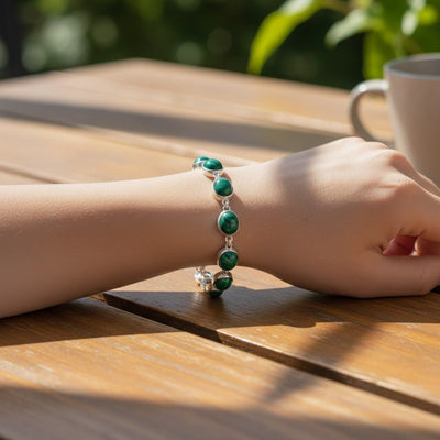 Pulsera de amatista Brasil AA plata 925