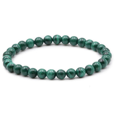 Pulsera Malaquita Congo AA (bolas 5-6mm)