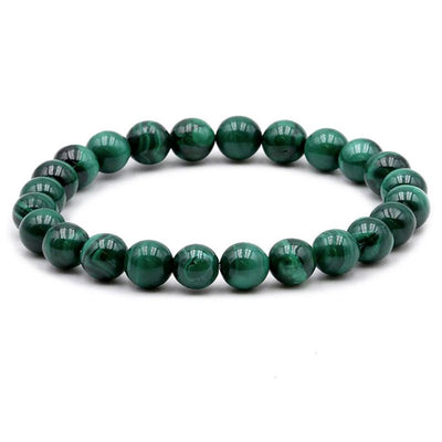 Pulsera Malaquita Congo AA (bolas 7-8mm)