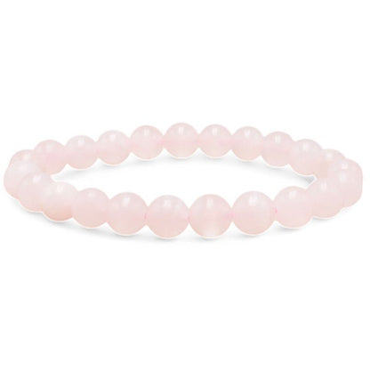 Bracelet manganocalcite Pérou A boules 7 - 8mm - La Boite à Cailloux