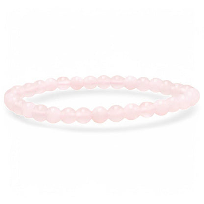 Bracelet manganocalcite Pérou AA boules 5 - 6mm - La Boite à Cailloux