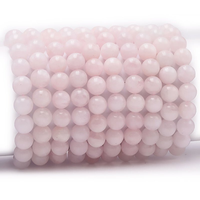 Bracelet morganite (béryl rose) Brésil A boules 10mm - La Boite à Cailloux