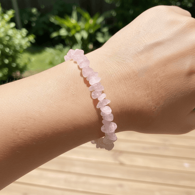 Pulsera Morganita (berilo rosa) Brasil A+ (perlas barrocas)