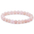 Bracelet morganite (béryl rose) Brésil AA boules 7 - 8mm - La Boite à Cailloux