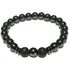 Bracelet multi hématite, pierre de lave (boules 8mm) - La Boite à Cailloux