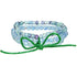 Bracelet multi - pierres Fluorine bleue, verte et multicolore A+ (boules 5 - 6mm) - La Boite à Cailloux
